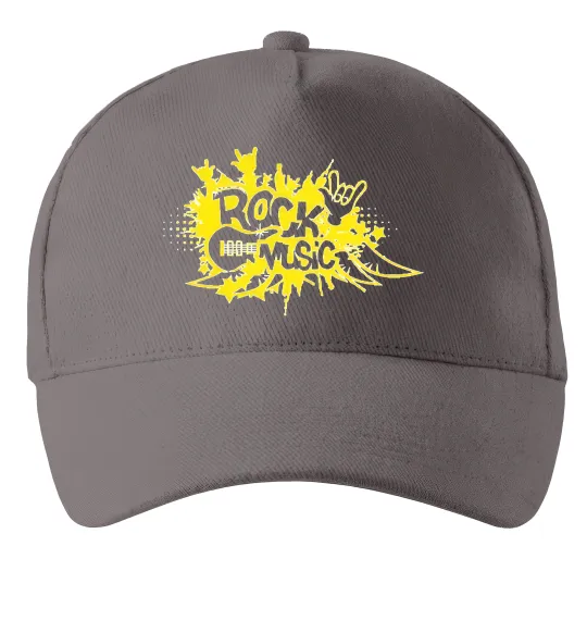 Кепка ROCK Music знак Серый фото