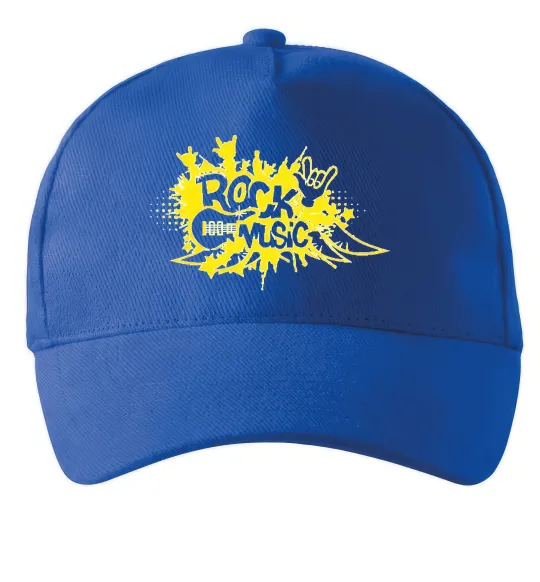 Кепка ROCK Music знак Яскраво-синій фото