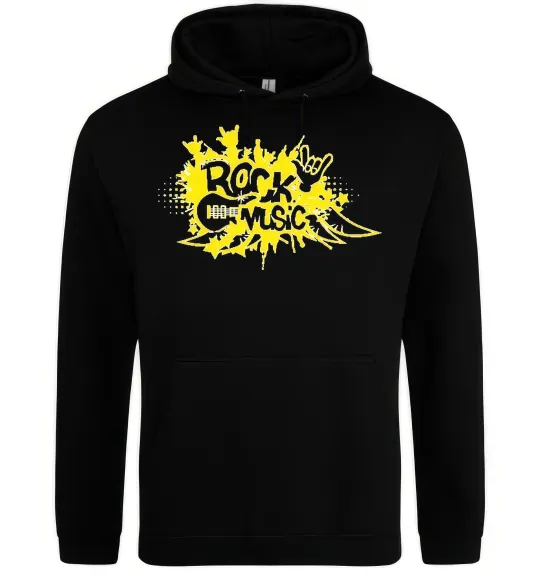 Жіноча толстовка (худі) ROCK Music знак Чорний фото