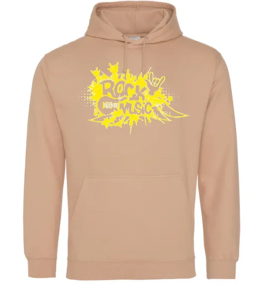 Жіноча толстовка (худі) ROCK Music знак Пісочний фото