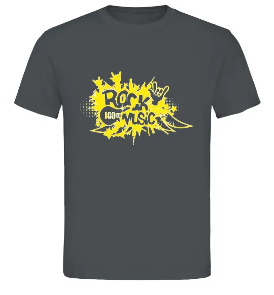 Чоловіча футболка ROCK Music знак Графіт фото