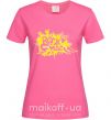 Жіноча футболка ROCK Music знак Яскраво-рожевий фото