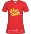 Женская футболка ROCK Music знак Красный фото