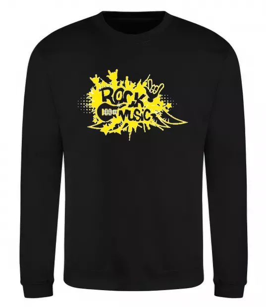 Свитшот ROCK Music знак Черный фото