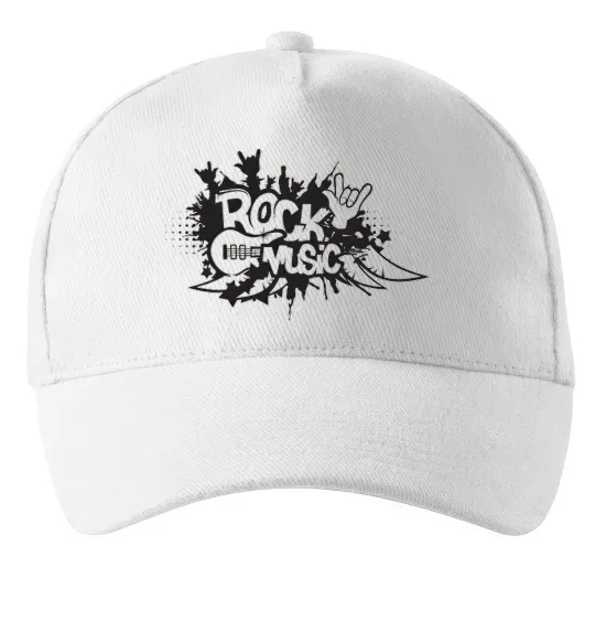 Кепка ROCK Music знак Білий фото
