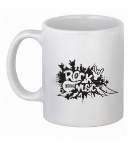 Чашка керамическая ROCK Music знак Чашка керамическая ROCK Music знак