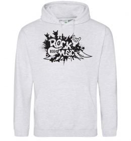 Женская толстовка (худи) ROCK Music знак Женская толстовка (худи) ROCK Music знак