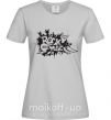 Женская футболка ROCK Music знак Серый фото