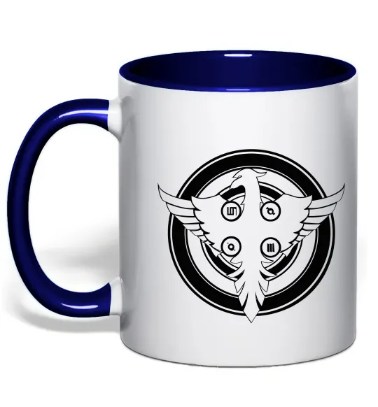 Чашка с цветной ручкой 30 SECONDS TO MARS Глубокий темно-синий фото