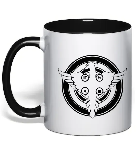 Чашка с цветной ручкой 30 SECONDS TO MARS Черный фото