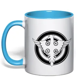 Чашка с цветной ручкой