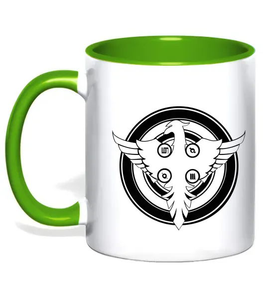 Чашка с цветной ручкой 30 SECONDS TO MARS Зеленый фото