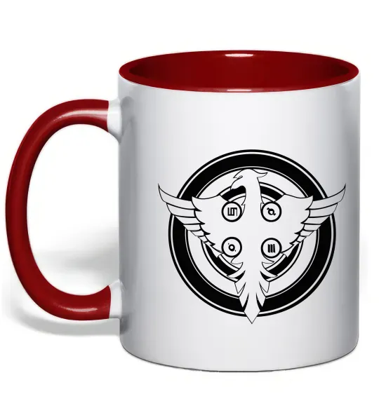 Чашка с цветной ручкой 30 SECONDS TO MARS Красный фото