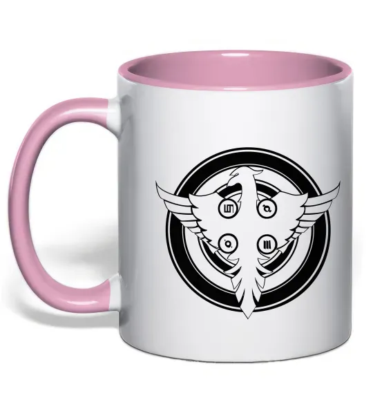 Чашка с цветной ручкой 30 SECONDS TO MARS Нежно розовый фото