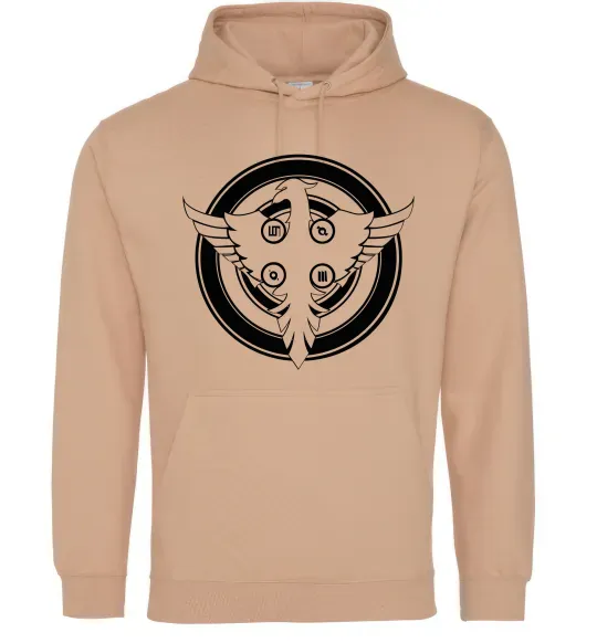 Мужская толстовка (худи) 30 SECONDS TO MARS Песочный фото