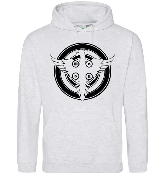 Жіноча толстовка (худі) 30 SECONDS TO MARS Сірий меланж фото