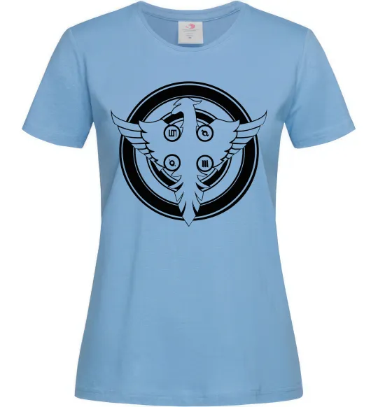 Женская футболка 30 SECONDS TO MARS Голубой фото