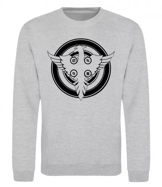 Свитшот 30 SECONDS TO MARS Серый меланж фото