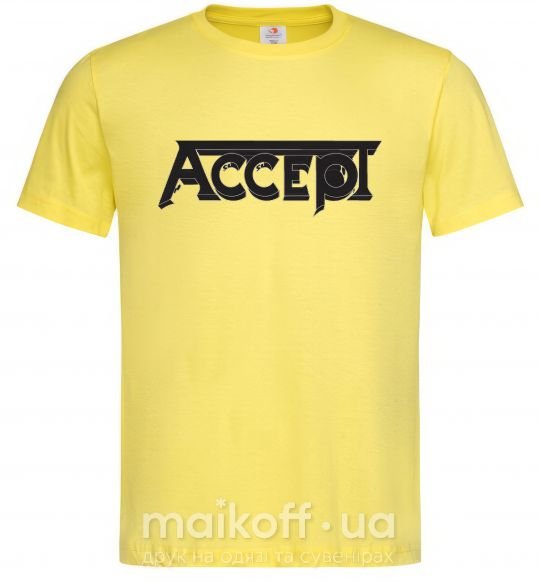 Чоловіча футболка ACCEPT Лимонний фото