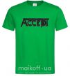 Мужская футболка ACCEPT Зеленый фото