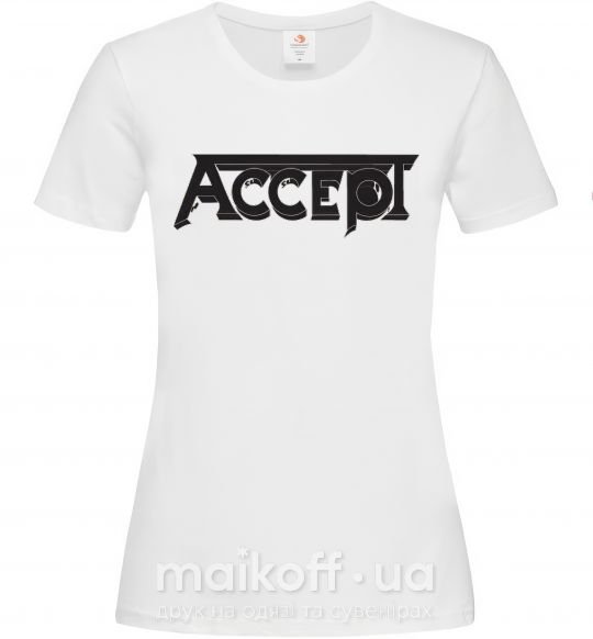 Женская футболка ACCEPT Белый фото