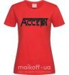 Женская футболка ACCEPT Красный фото
