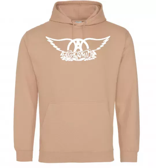 Женская толстовка (худи) AEROSMITH Песочный фото