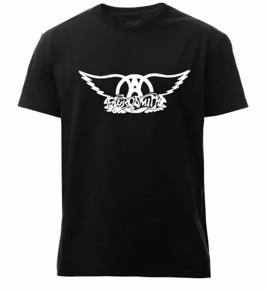 Чоловіча преміум футболка AEROSMITH Чорний фото