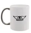 Чашка з кольоровою ручкою AEROSMITH Срібло фото