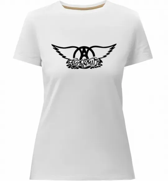 Женская премиум футболка AEROSMITH Белый фото