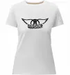 Женская премиум футболка AEROSMITH Белый фото