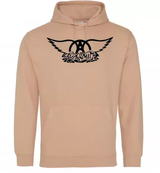 Мужская толстовка (худи) AEROSMITH Песочный фото
