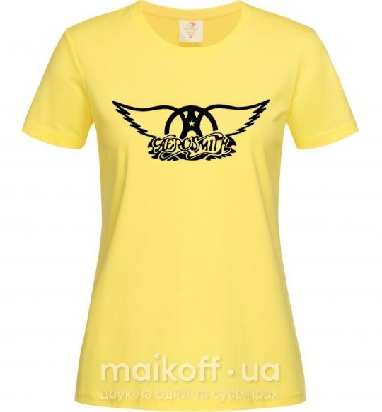 Жіноча футболка AEROSMITH Лимонний фото