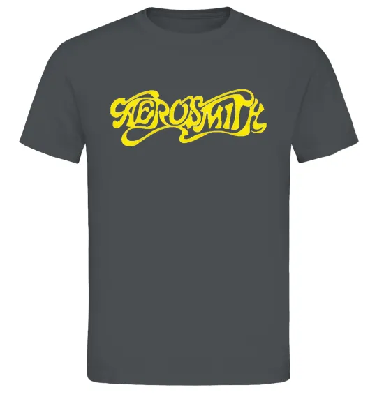 Мужская футболка AEROSMITH YELLOW Графит фото