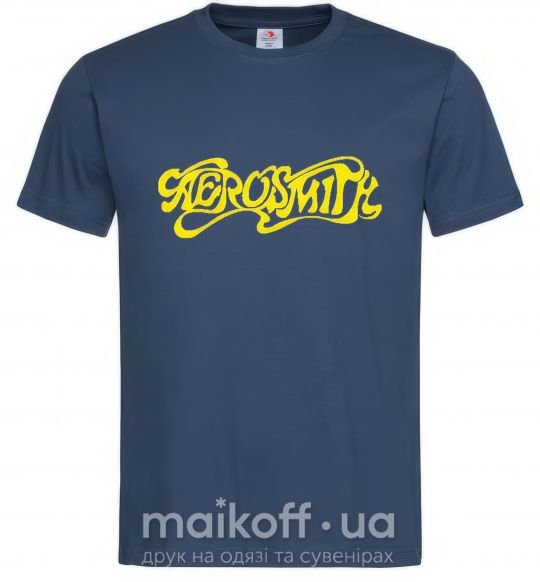 Чоловіча футболка AEROSMITH YELLOW Темно-синій фото