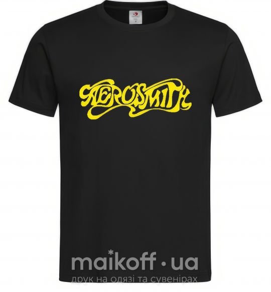 Чоловіча футболка AEROSMITH YELLOW Чорний фото