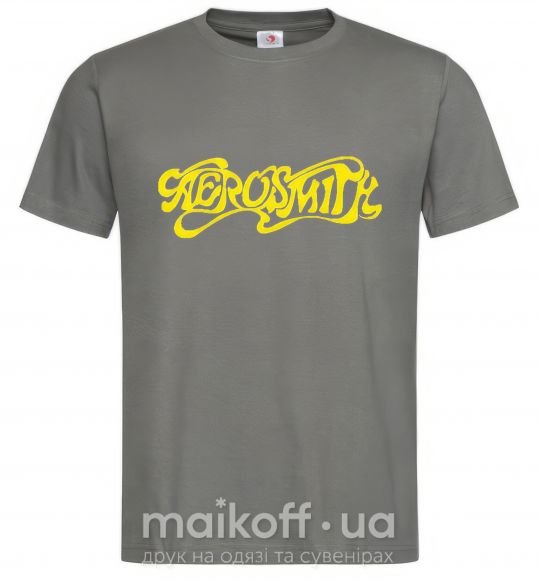 Мужская футболка AEROSMITH YELLOW Графит фото
