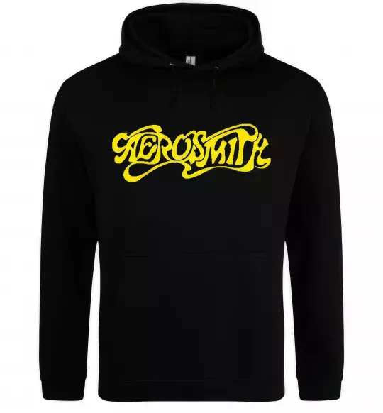 Женская толстовка (худи) AEROSMITH YELLOW Черный фото