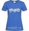 Жіноча футболка AEROSMITH YELLOW Яскраво-синій фото