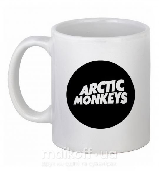 Чашка керамическая ARCTIC MONKEYS ROUND Белый фото