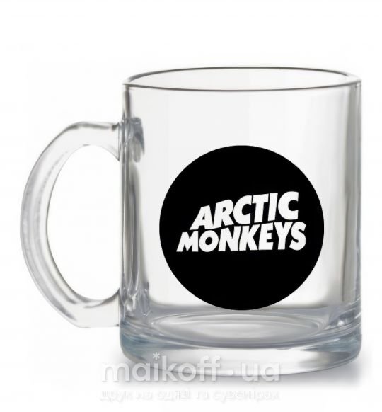Чашка стеклянная ARCTIC MONKEYS ROUND Прозрачный фото