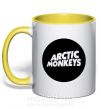 Чашка с цветной ручкой ARCTIC MONKEYS ROUND Солнечно желтый фото