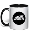 Чашка з кольоровою ручкою ARCTIC MONKEYS ROUND Чорний фото