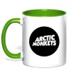 Чашка з кольоровою ручкою ARCTIC MONKEYS ROUND Зелений фото