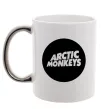 Чашка з кольоровою ручкою ARCTIC MONKEYS ROUND Срібло фото