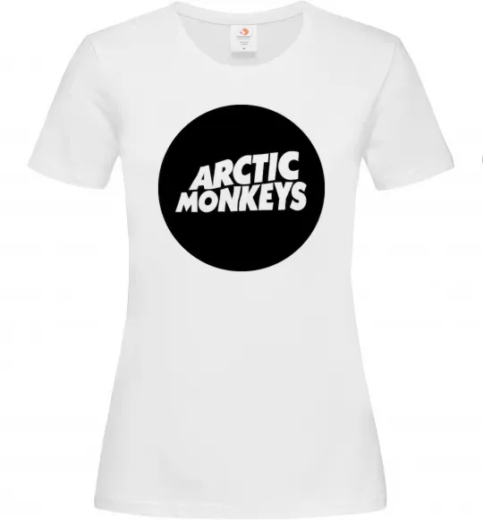 Женская футболка ARCTIC MONKEYS ROUND Белый фото