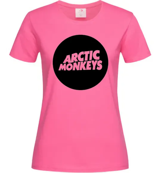Женская футболка ARCTIC MONKEYS ROUND Ярко-розовый фото