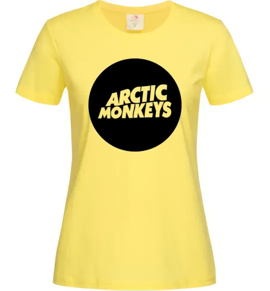 Женская футболка ARCTIC MONKEYS ROUND Лимонный фото