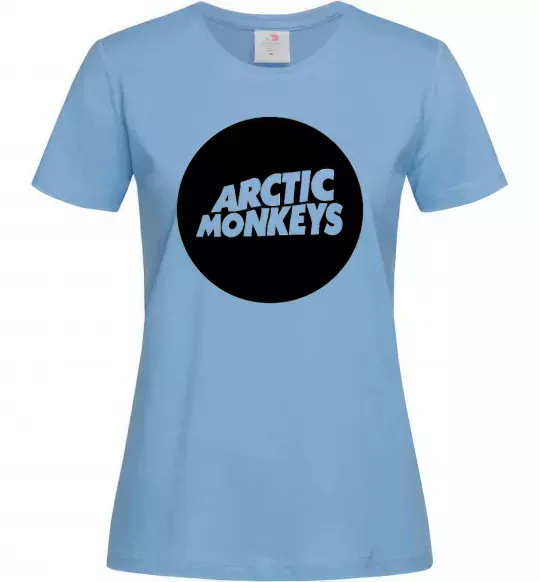 Женская футболка ARCTIC MONKEYS ROUND Голубой фото