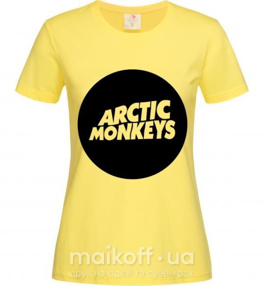 Женская футболка ARCTIC MONKEYS ROUND Лимонный фото